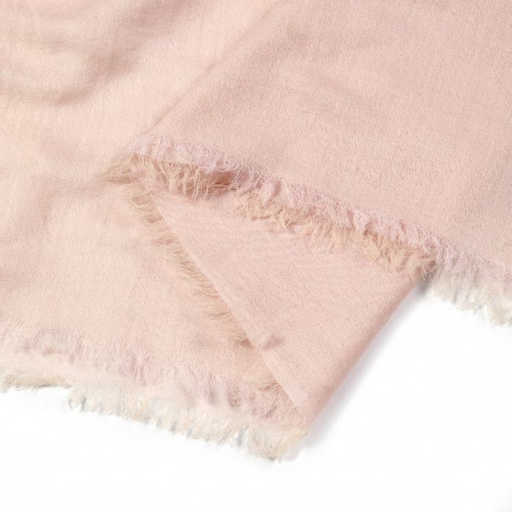 Châle laine Rose Poudré