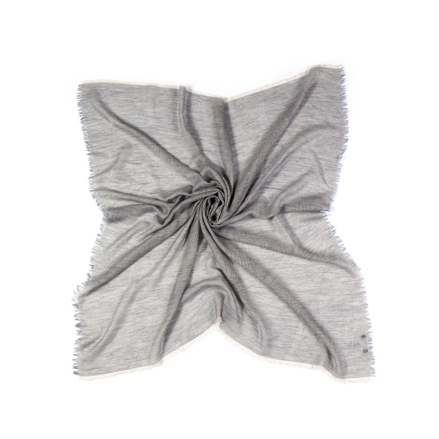 Châle laine Brume Grise