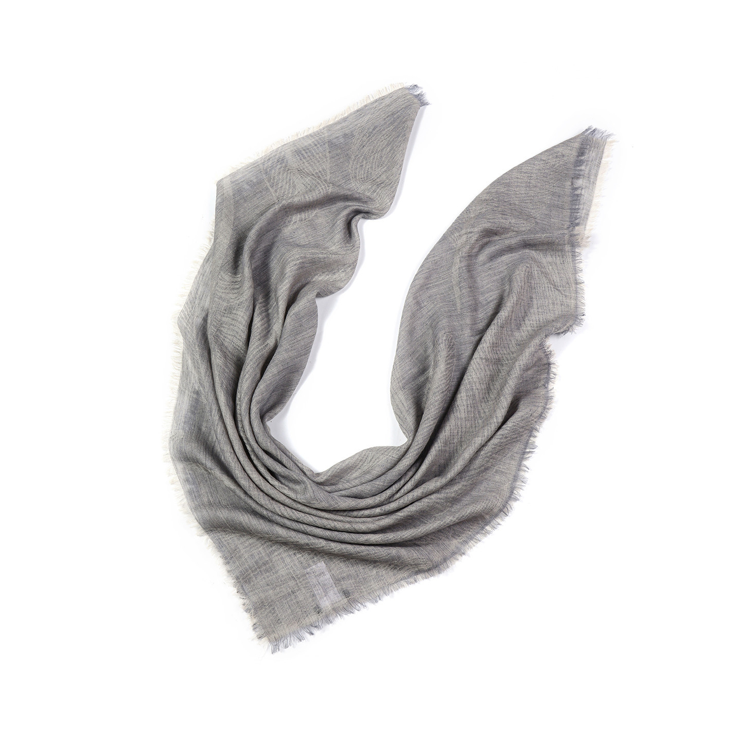 Châle laine Brume Grise