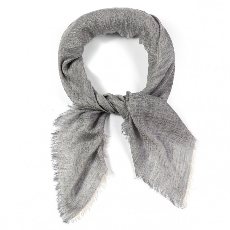 Châle laine Brume Grise