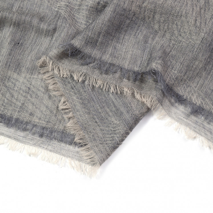 Châle laine Brume Grise