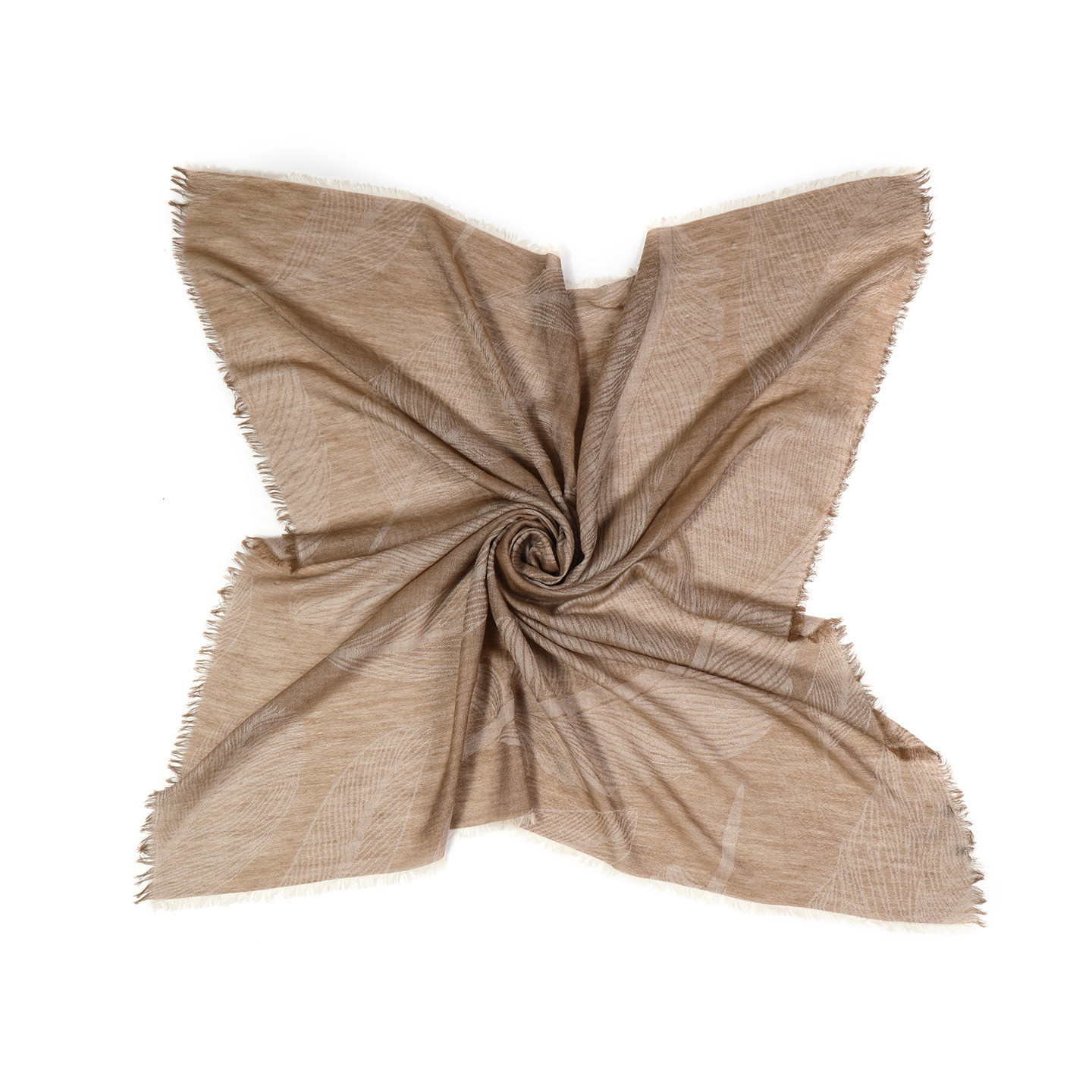 Châle laine Feuille d'Automne