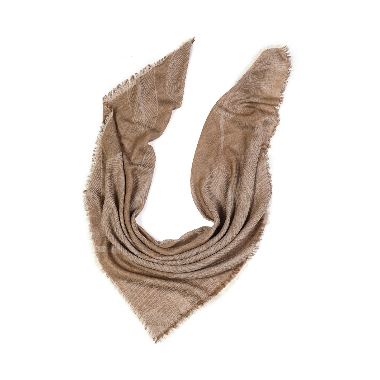 Châle laine Feuille d'Automne