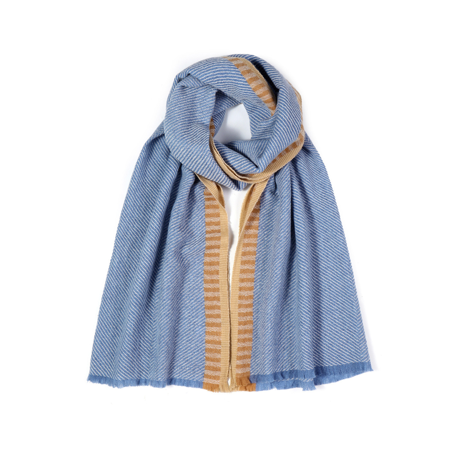 Écharpe laine Matin d'Azur