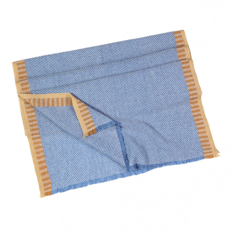 Écharpe laine Matin d'Azur