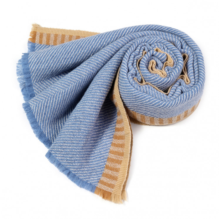 Écharpe laine Matin d'Azur