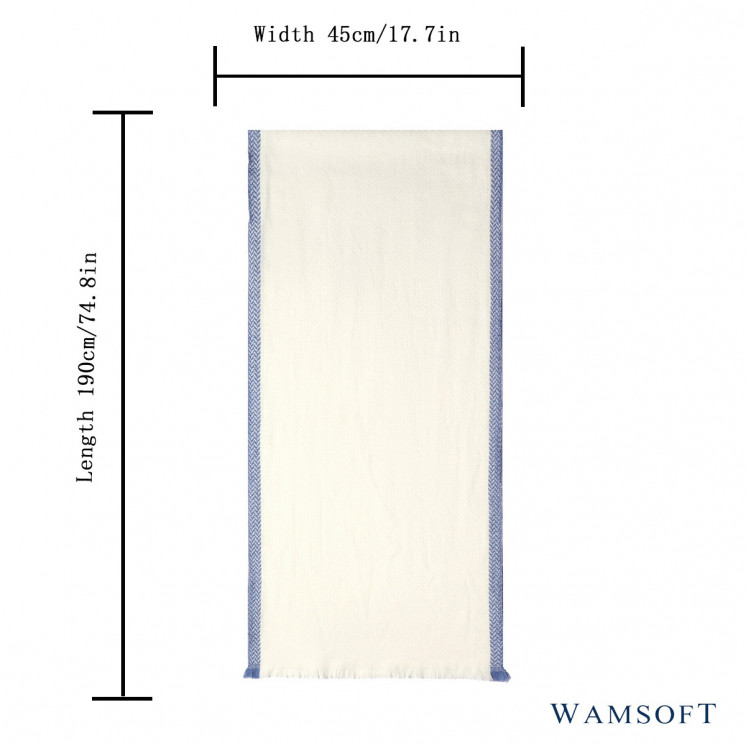 Écharpe laine Brume d'Ivoire