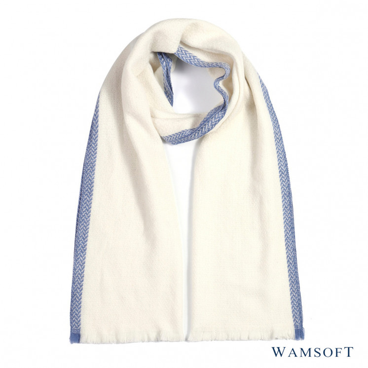 Écharpe laine Brume d'Ivoire