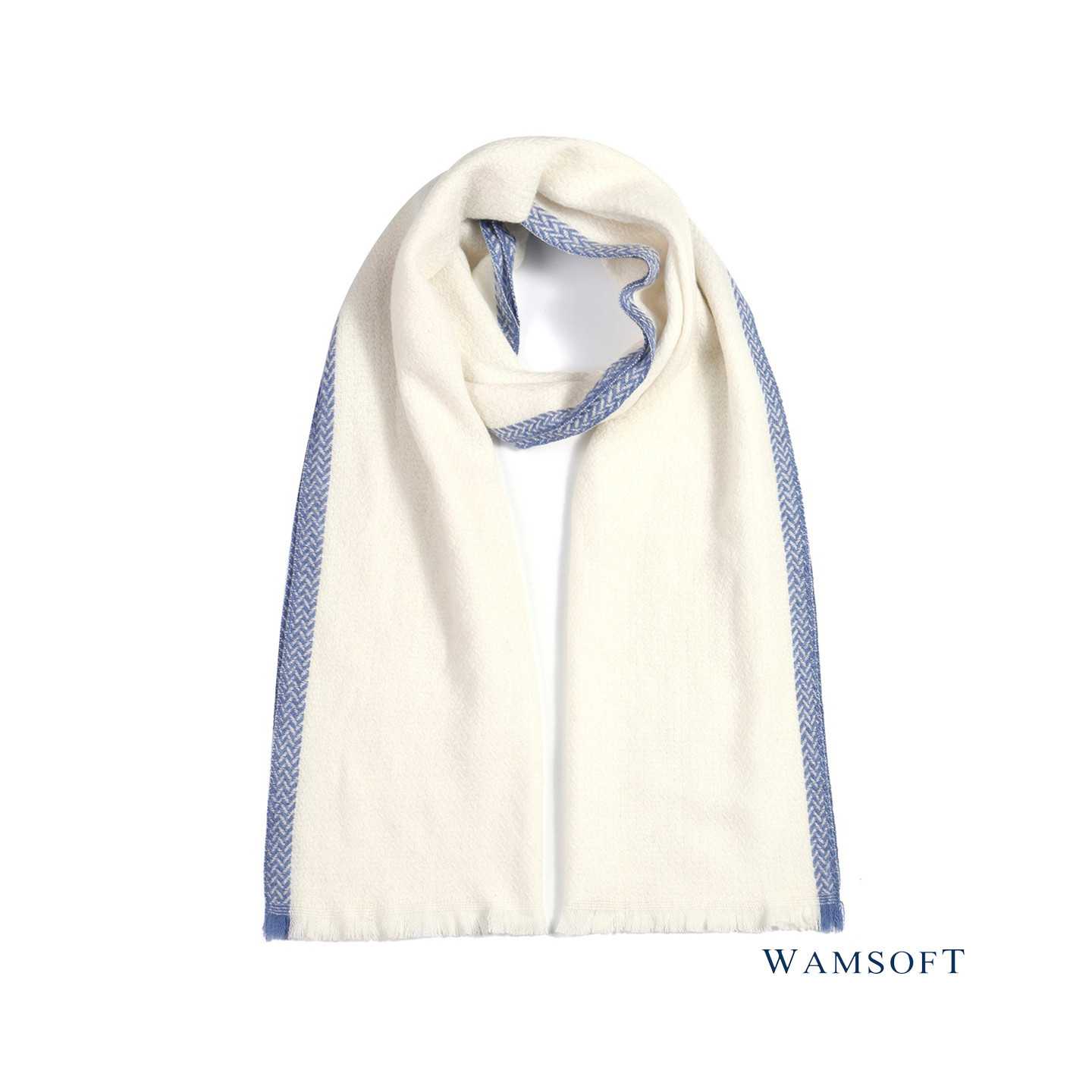 Écharpe laine Brume d'Ivoire