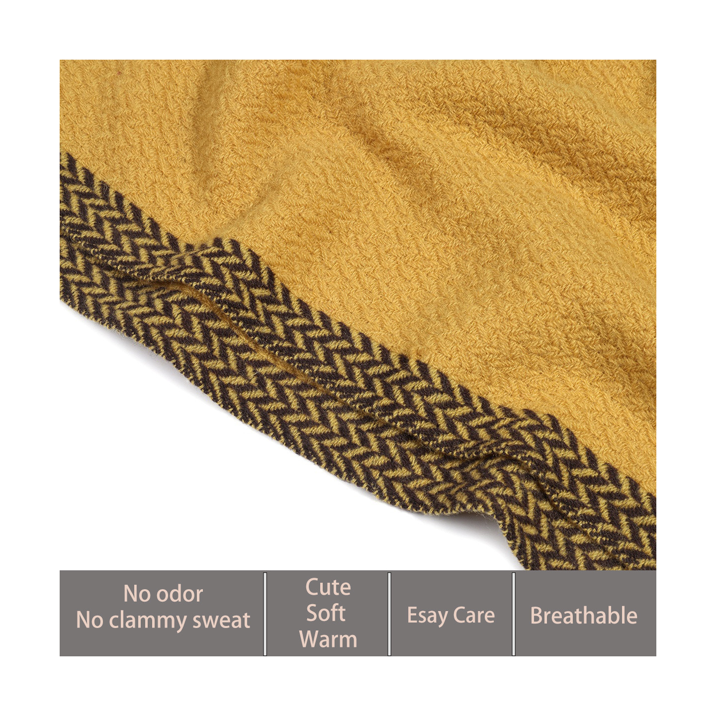 Écharpe laine Éclat de Miel