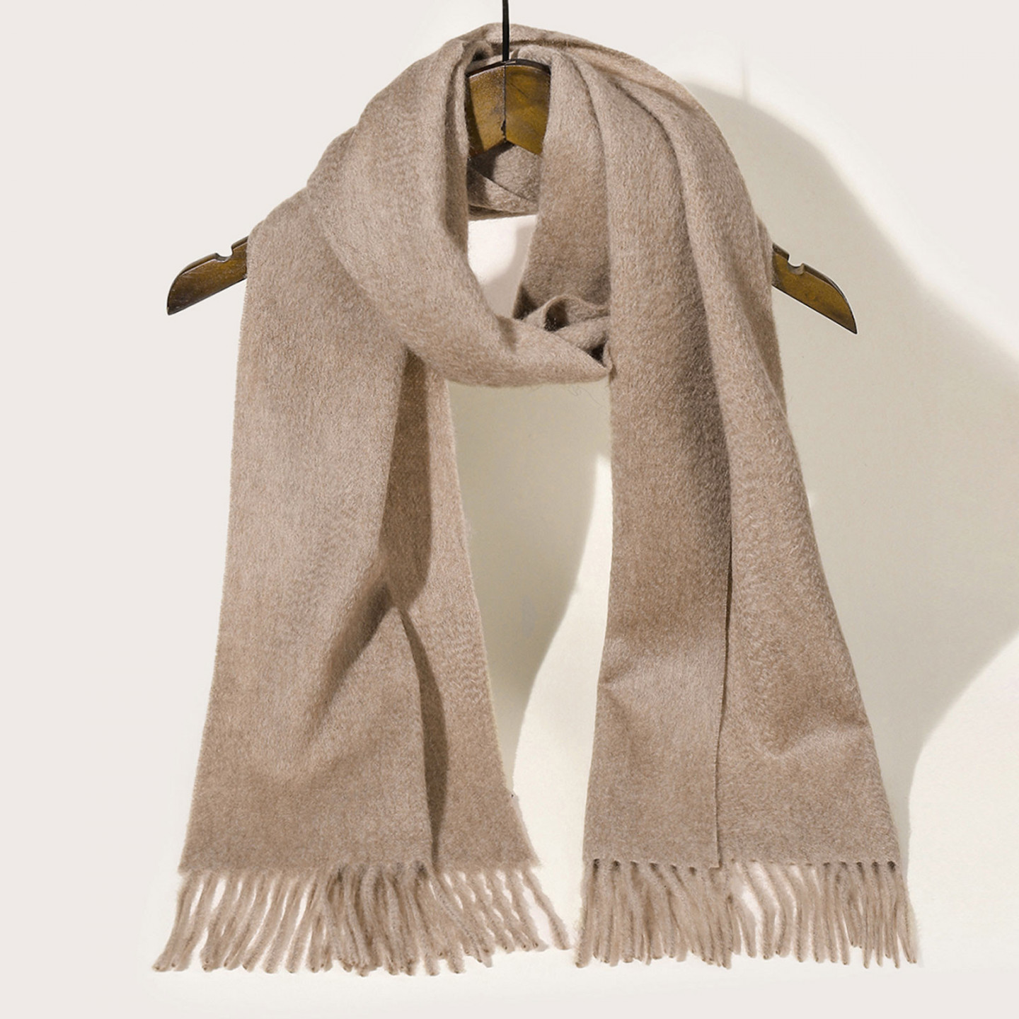 Écharpe cachemire Beige Épure